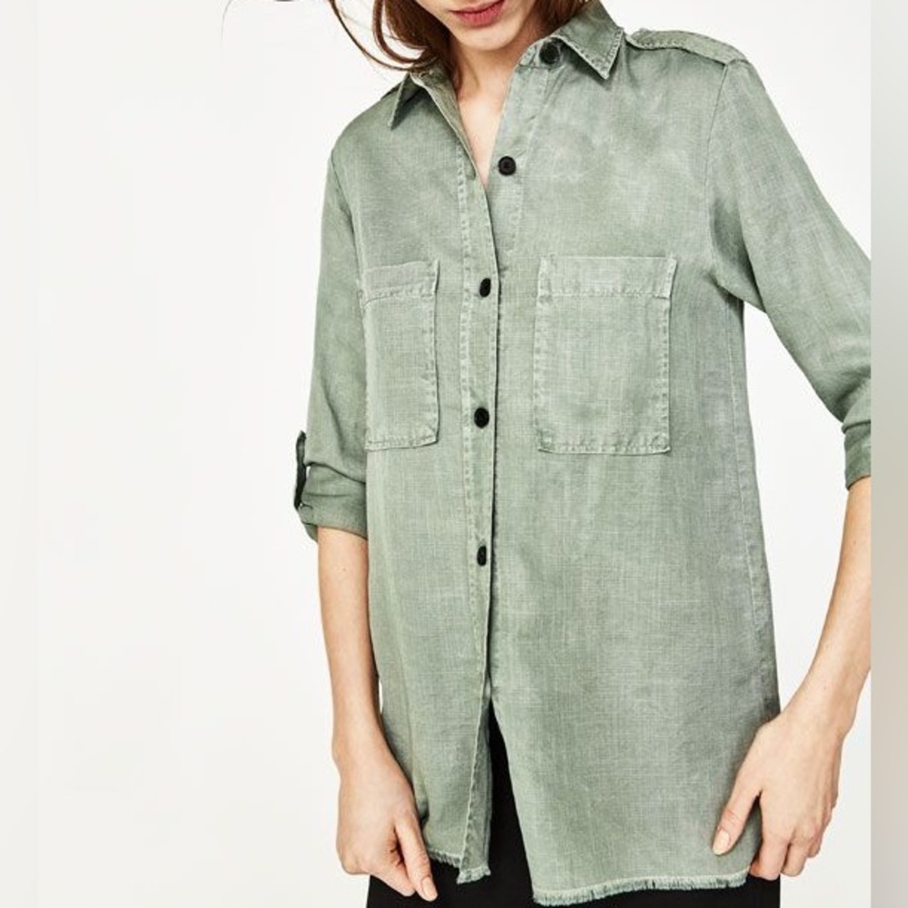 Zara button down, size M.